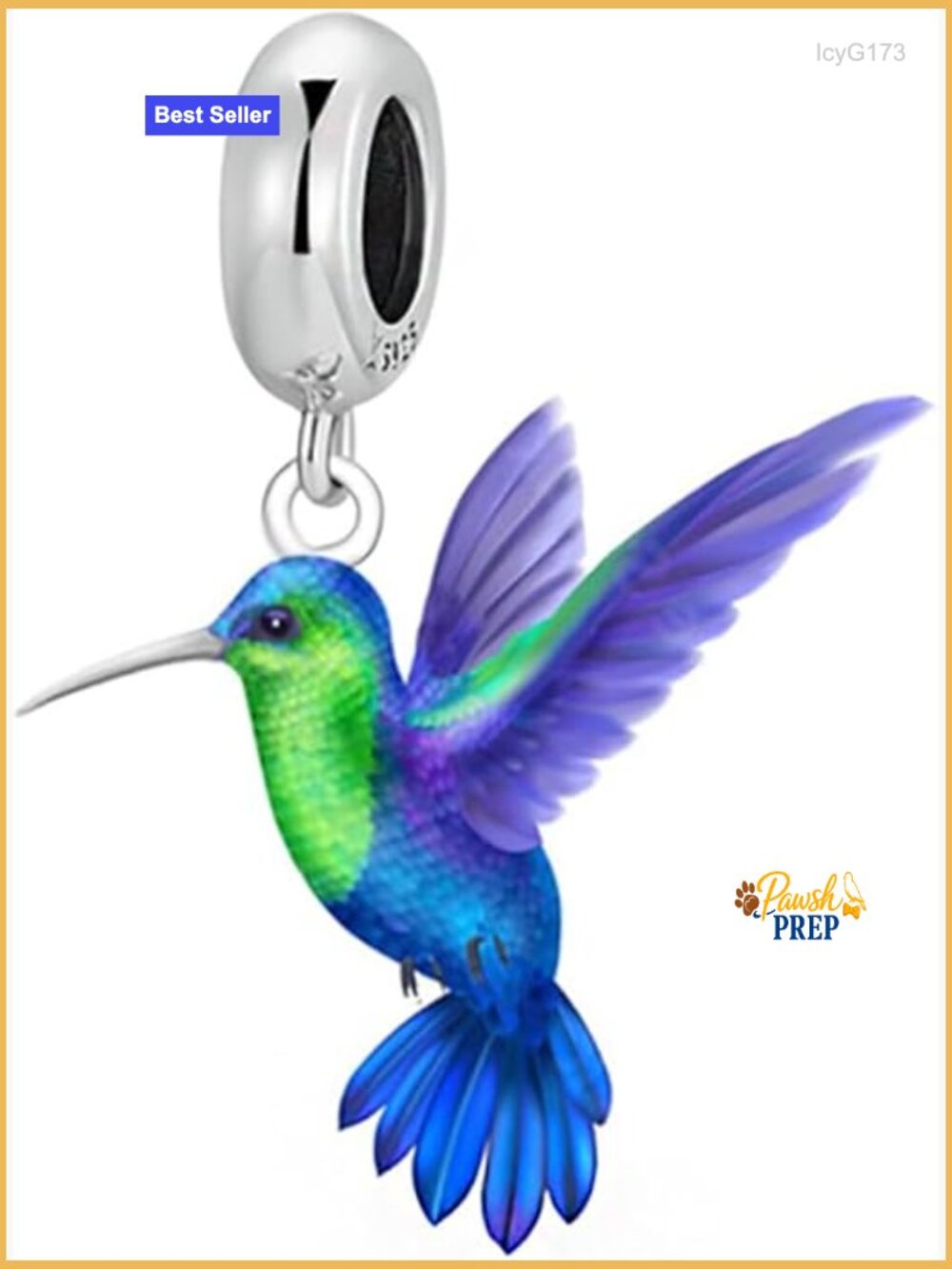 Sterling Silver Bird Charm for Charm Bracelets Necklaces Animal Jewelry
